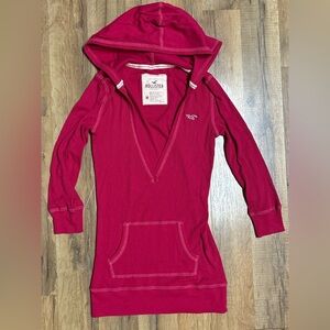 Vintage Y2K Early 2000s Hollister Babydoll Hooded Top